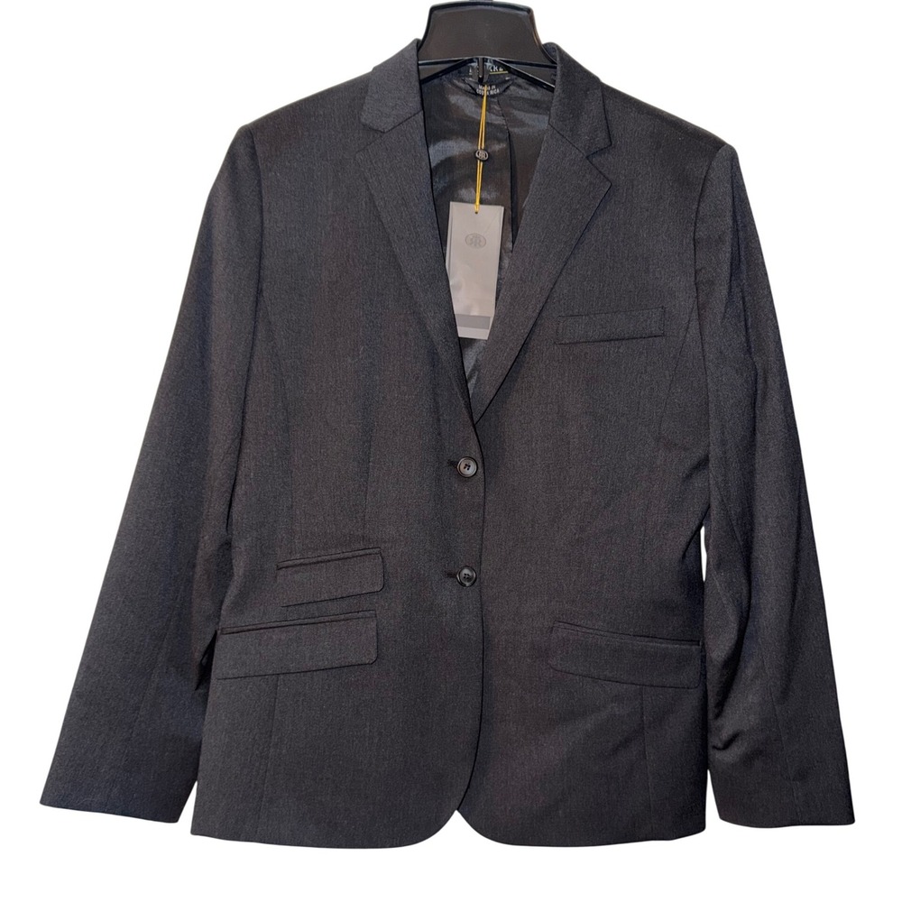 Edwards 16R Dark‎ Gray Wool Blend Suit Jacket Blazer